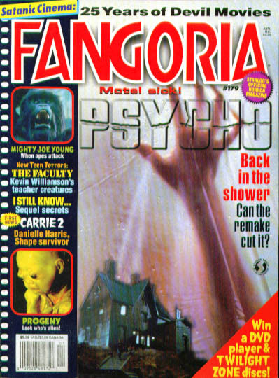 FANGORIA magazine side cover Issue 179 January/February 1999