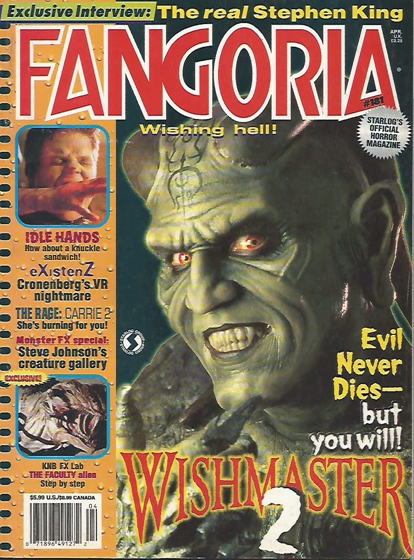 FANGORIA magazine side cover Issue 181 April 1999