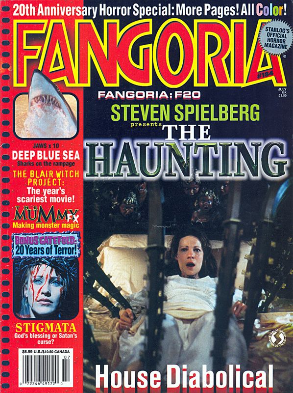FANGORIA magazine side cover Issue 184 July 1999