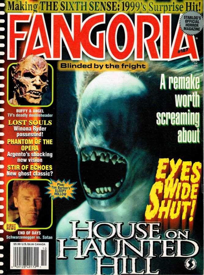 FANGORIA magazine side cover Issue 187 October 1999