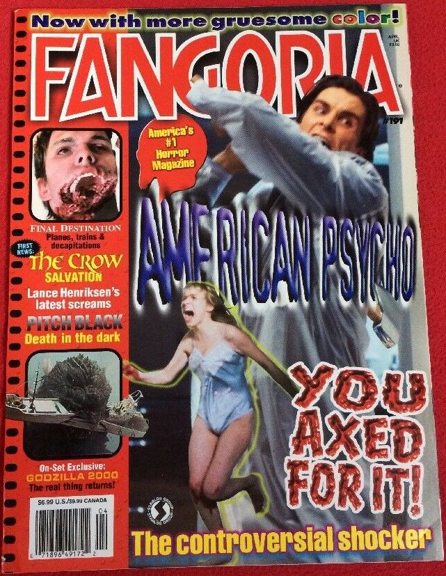 FANGORIA magazine side cover Issue 191 April 2000