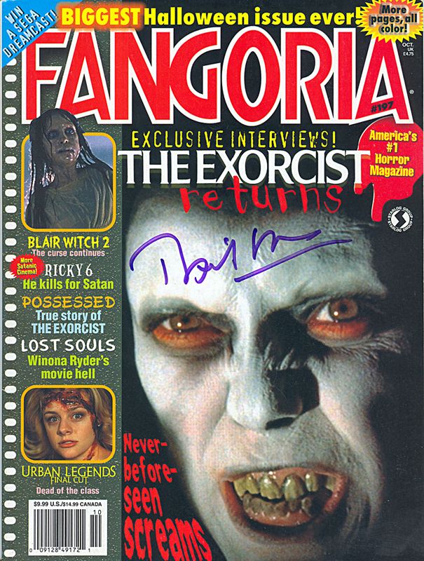 FANGORIA magazine side cover Issue 197 October 2000