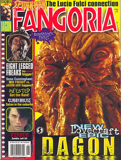 FANGORIA magazine side cover Issue 213 June 2002