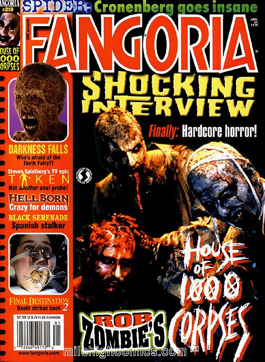 FANGORIA magazine side cover Issue 219 January/February 2003