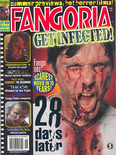 FANGORIA magazine side cover Issue 223 June 2003
