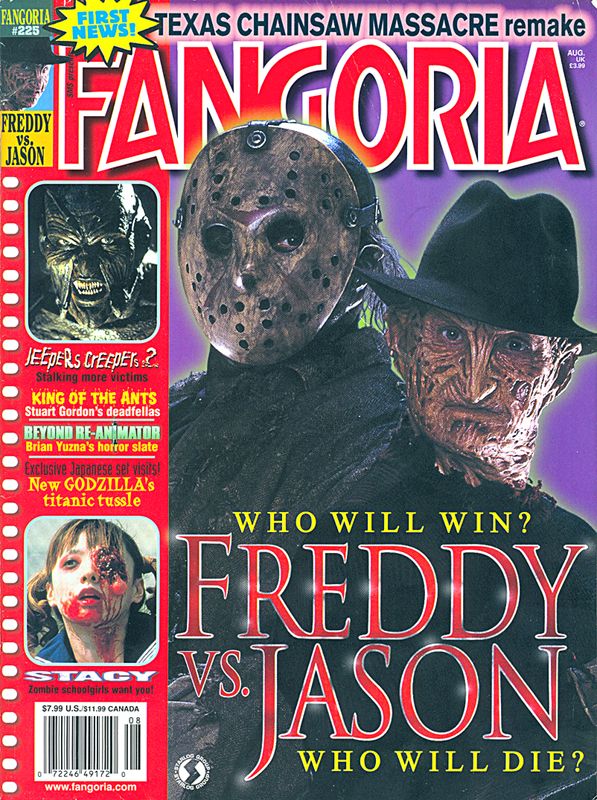 FANGORIA magazine side cover Issue 225 August 2003