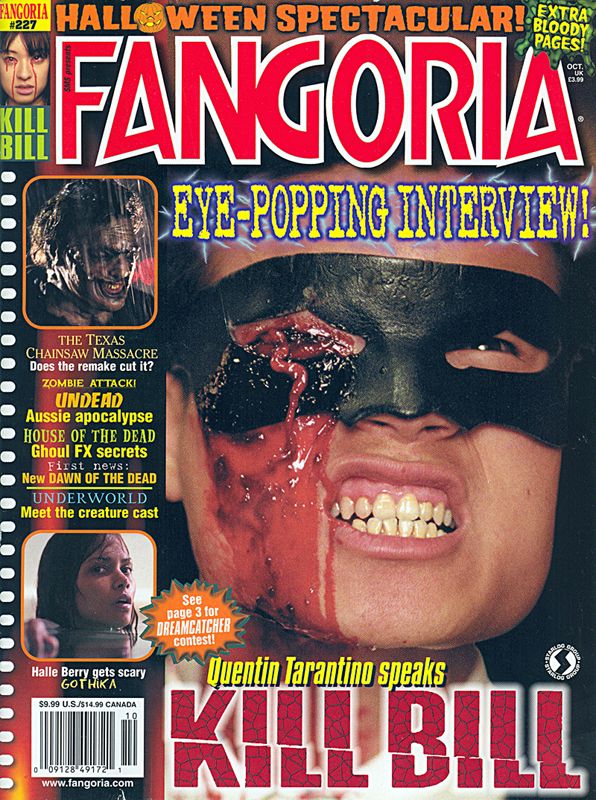 FANGORIA magazine side cover Issue 227 October 2003