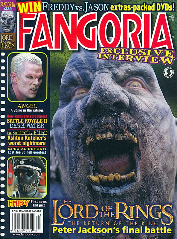 FANGORIA magazine side cover Issue 229 January/February 2004