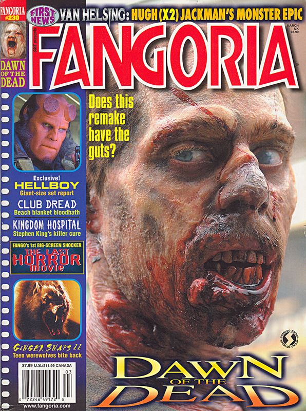 FANGORIA magazine side cover Issue 230 March 2004
