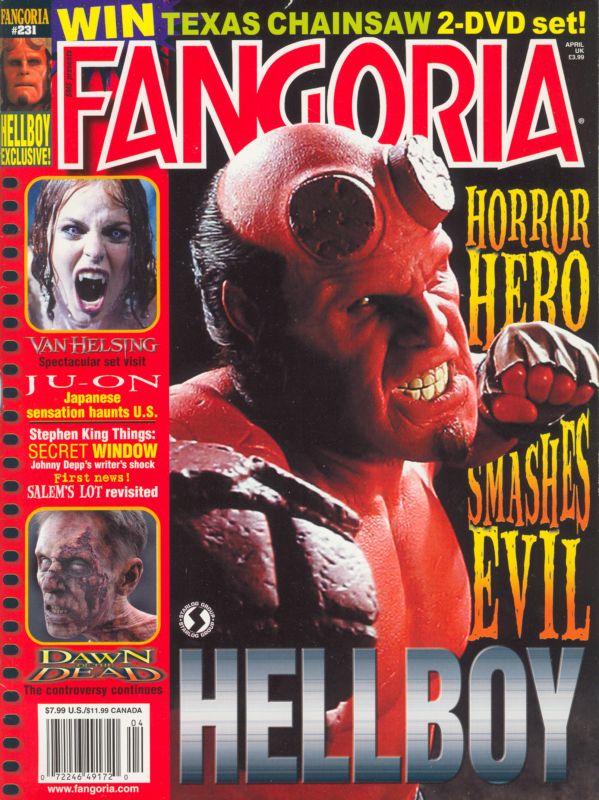 FANGORIA magazine side cover Issue 231 April 2004