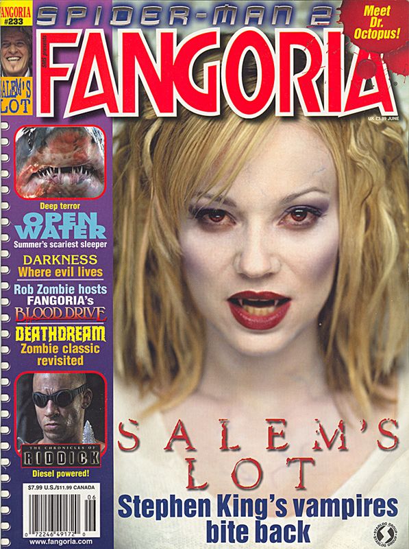 FANGORIA magazine side cover Issue 233 June 2004