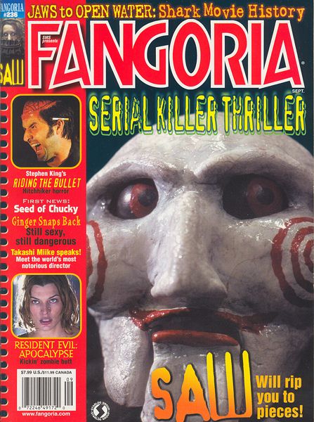 FANGORIA magazine side cover Issue 236 September 2004