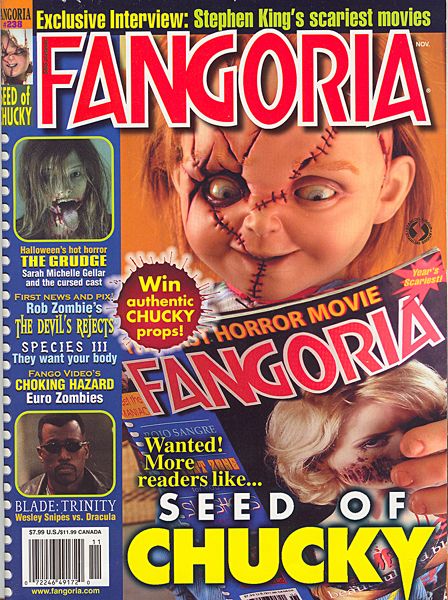 FANGORIA magazine side cover Issue 238 November 2004