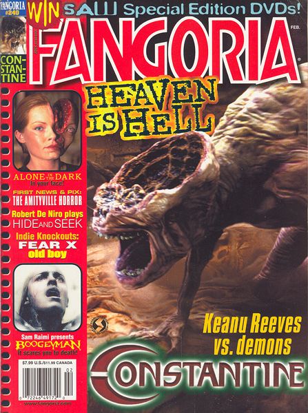 FANGORIA magazine side cover Issue 240 March 2005