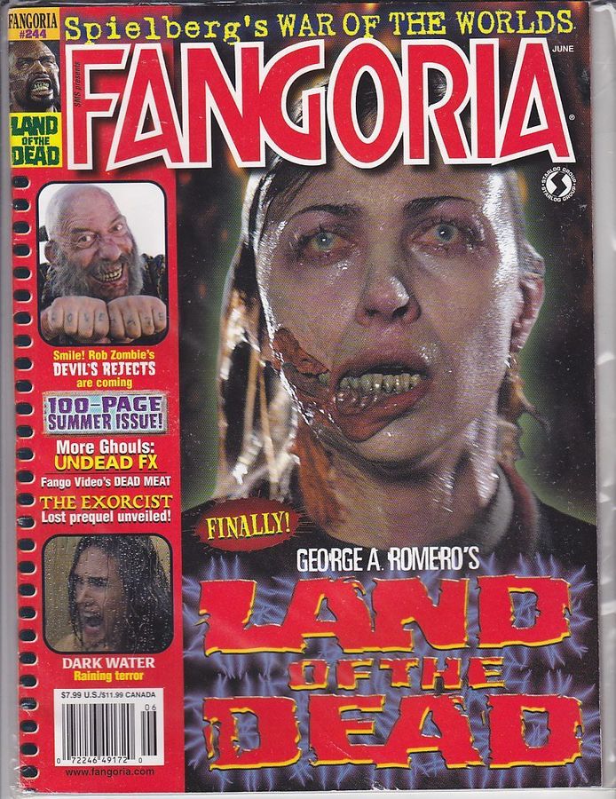 FANGORIA magazine side cover Issue 244 July 2005