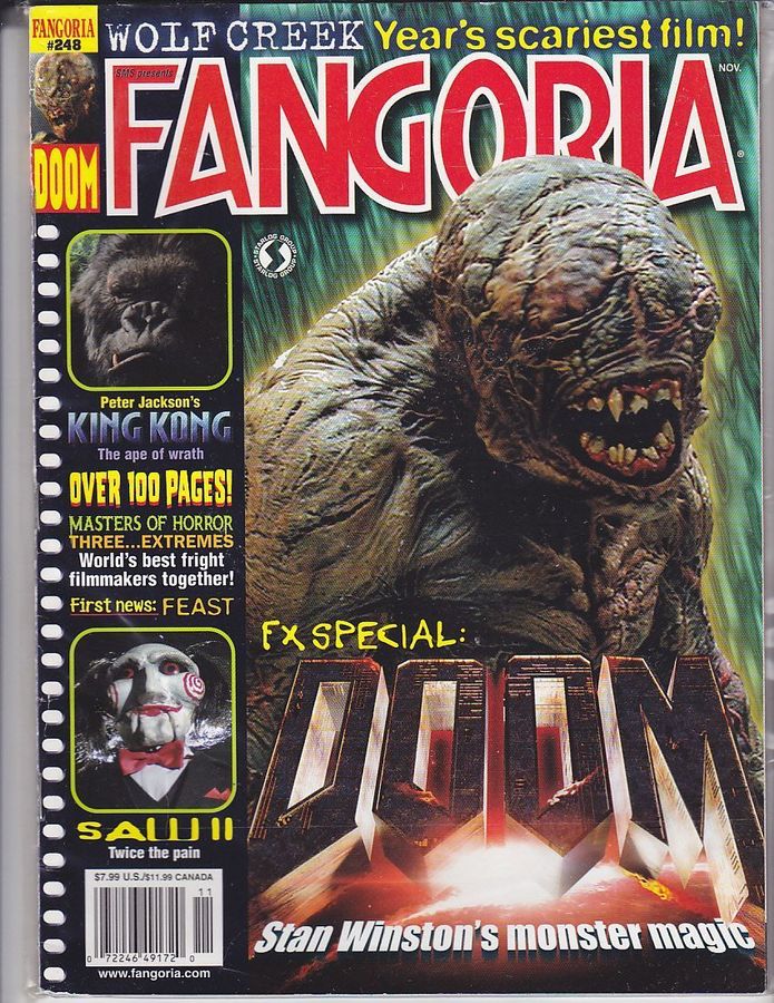 FANGORIA magazine side cover Issue 248 November 2005
