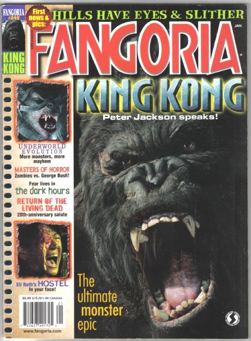 FANGORIA magazine side cover Issue 249 January/February 2006