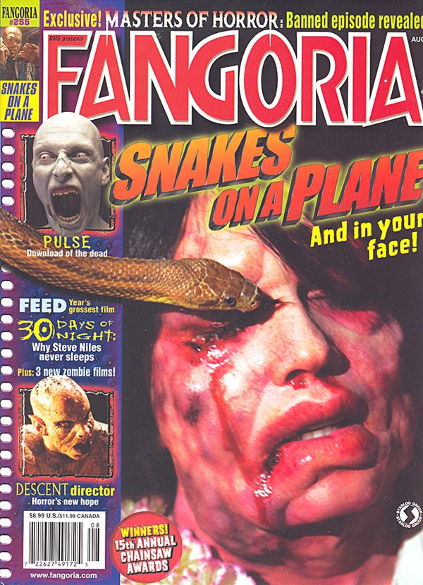 FANGORIA magazine side cover Issue 255 August 2006