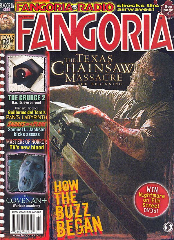 FANGORIA magazine side cover Issue 256 September 2006