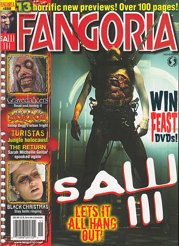 FANGORIA magazine side cover Issue 258 November 2006