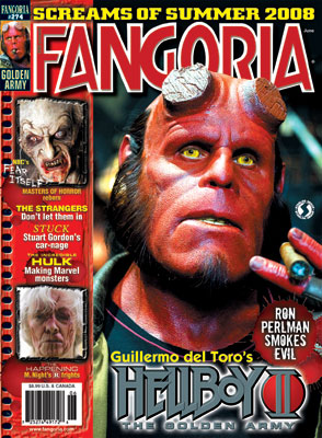 FANGORIA magazine side cover Issue 274 July 2008