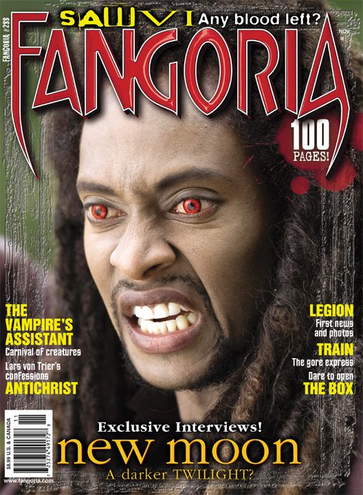 FANGORIA magazine side cover Issue 288 October/November 2009