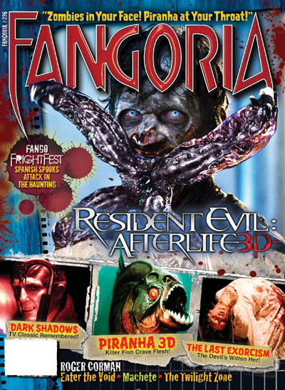 FANGORIA magazine side cover Issue 296 August 2010