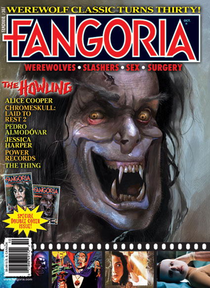 FANGORIA magazine side cover Issue 307 October 2011
