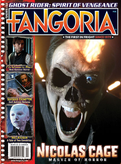 FANGORIA magazine side cover Issue 310 February 2012