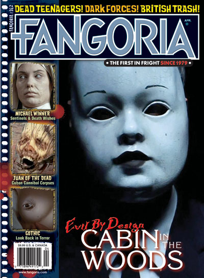 FANGORIA magazine side cover Issue 312 April 2012