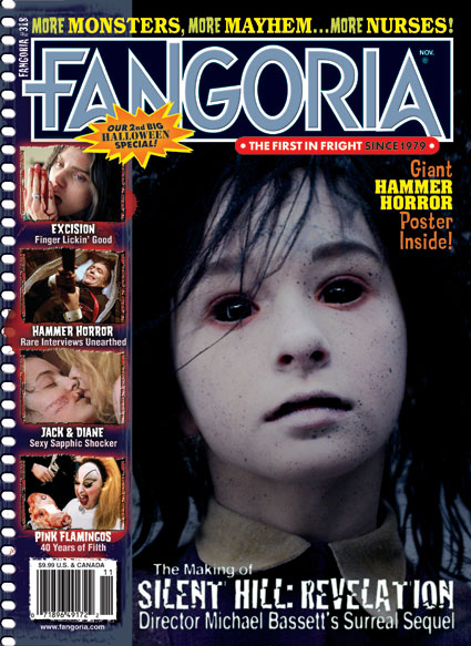 FANGORIA magazine side cover Issue 318 November 2012