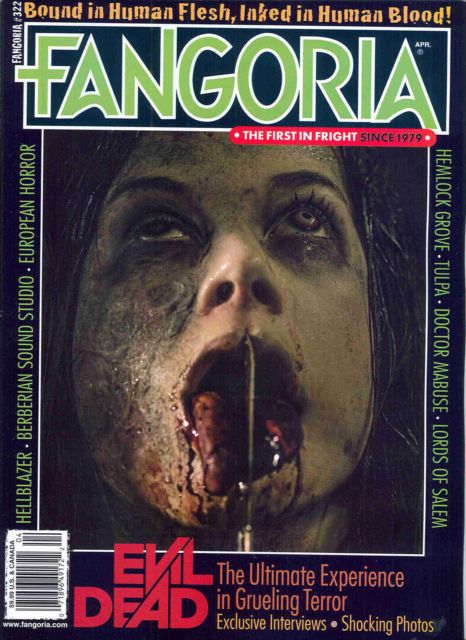 FANGORIA magazine side cover Issue 322 April 2013