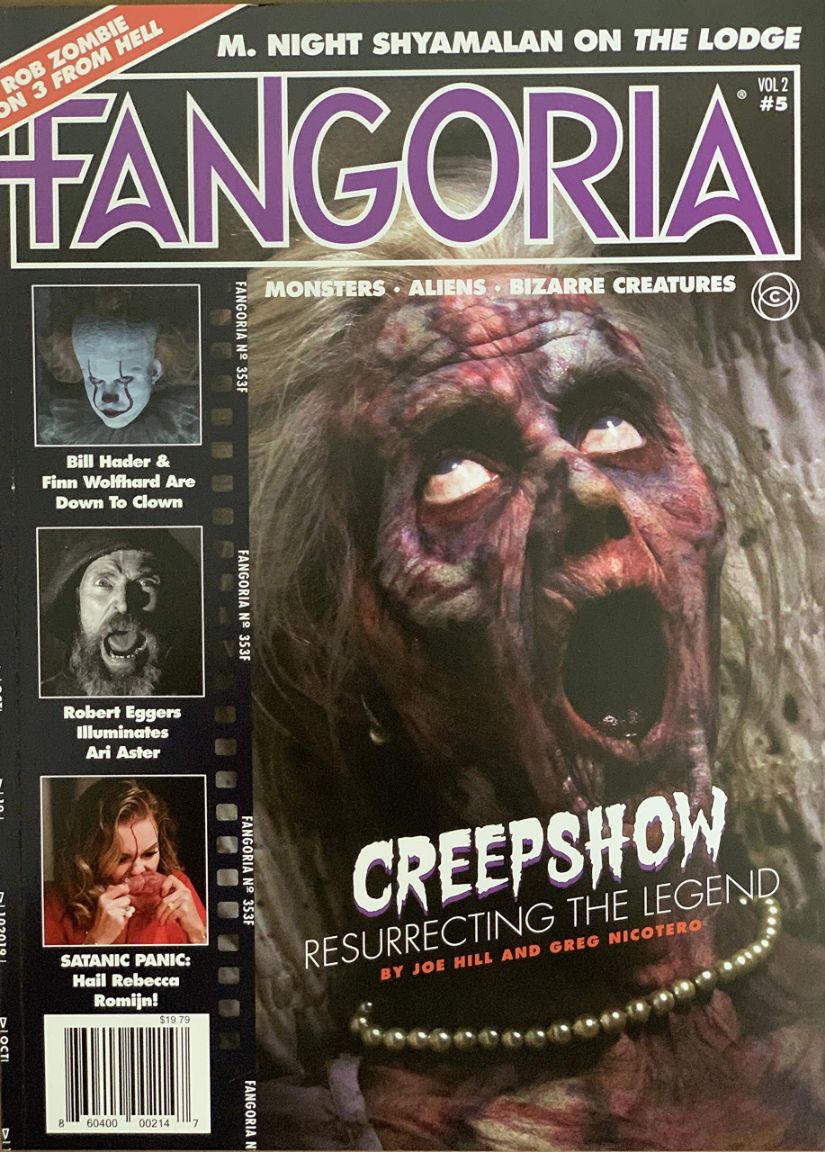 FANGORIA 2018 magazine side cover Issue 353  Vol 2 No  5  October 2019