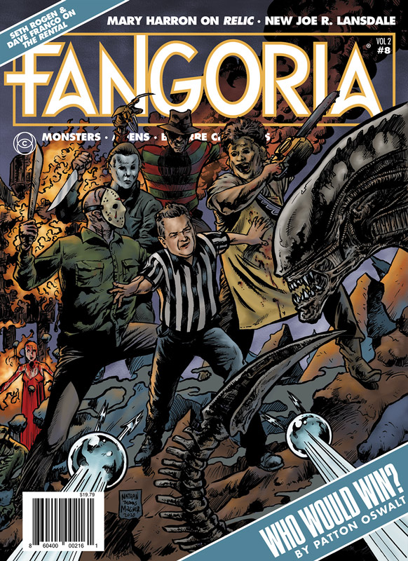 FANGORIA 2018 magazine side cover Issue 356  Vol 2 No  8  August 2020