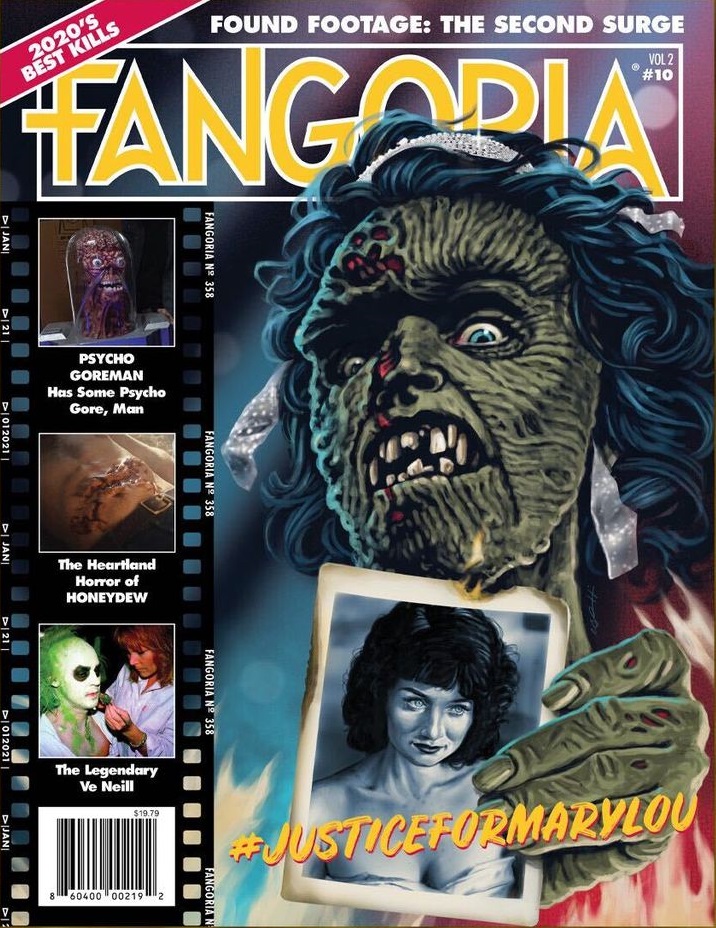 FANGORIA 2018 magazine side cover Issue 358  Vol 2 No  10  January 2021