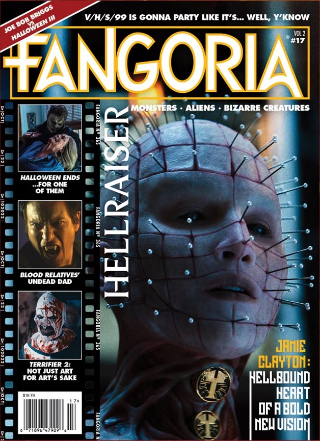 FANGORIA 2018 magazine side cover Issue 365  Vol 2 No  17 Fall 2022