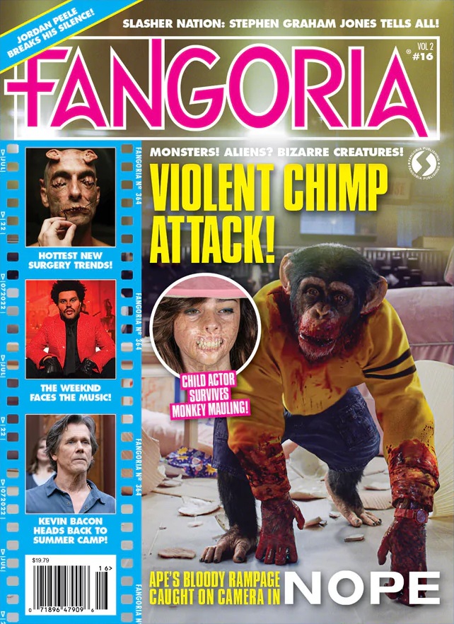 FANGORIA 2018 magazine side cover Issue 364  Vol 2 No  16 Summer 2022