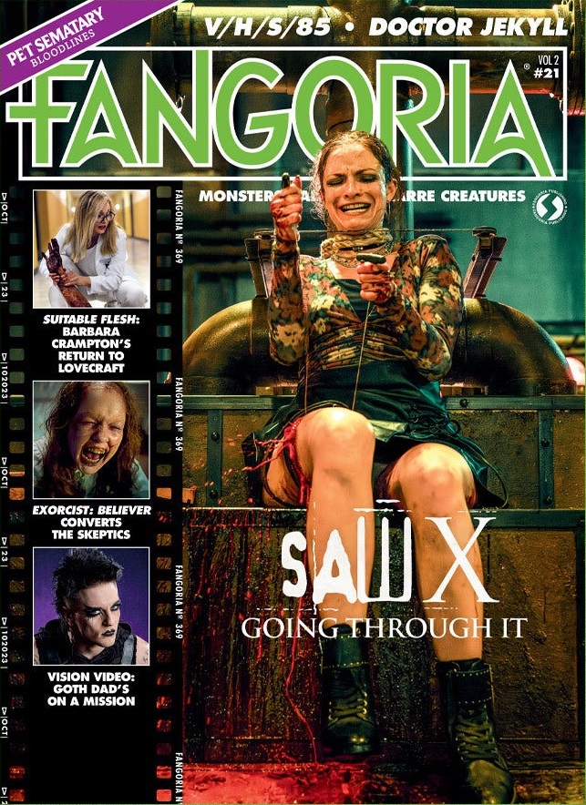 FANGORIA 2018 magazine side cover Issue 369  Vol 2 No  21 Fall 2023