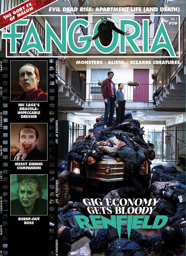 FANGORIA 2018 magazine side cover Issue 367  Vol 2 No  19 Spring 2023