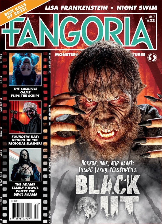 FANGORIA 2018 magazine side cover Issue 370  Vol 2 No  22 Winter 2023