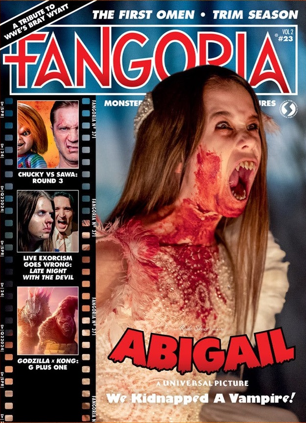 FANGORIA 2018 magazine side cover Issue 371  Vol 2 No  23 Spring 2024