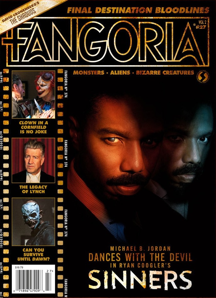 FANGORIA 2018 magazine side cover Issue 375  Vol 2 No  27 Spring 2025