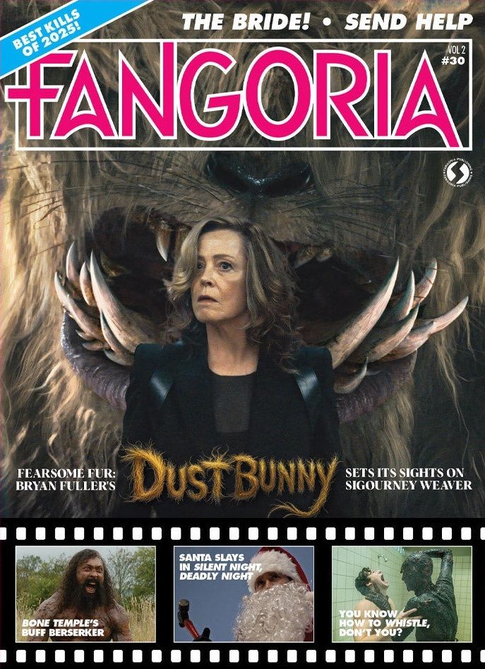 FANGORIA 2018 magazine side cover Issue 378  Vol 2 No  30 Winter 2025
