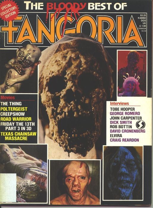 FANGORIA BLOODY BEST magazine side cover Issue 2  1983