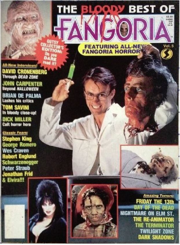 FANGORIA BLOODY BEST magazine side cover Issue 5  1986