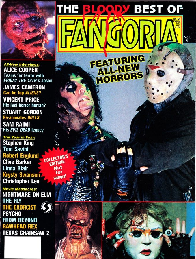 FANGORIA BLOODY BEST magazine side cover Issue 6  1987
