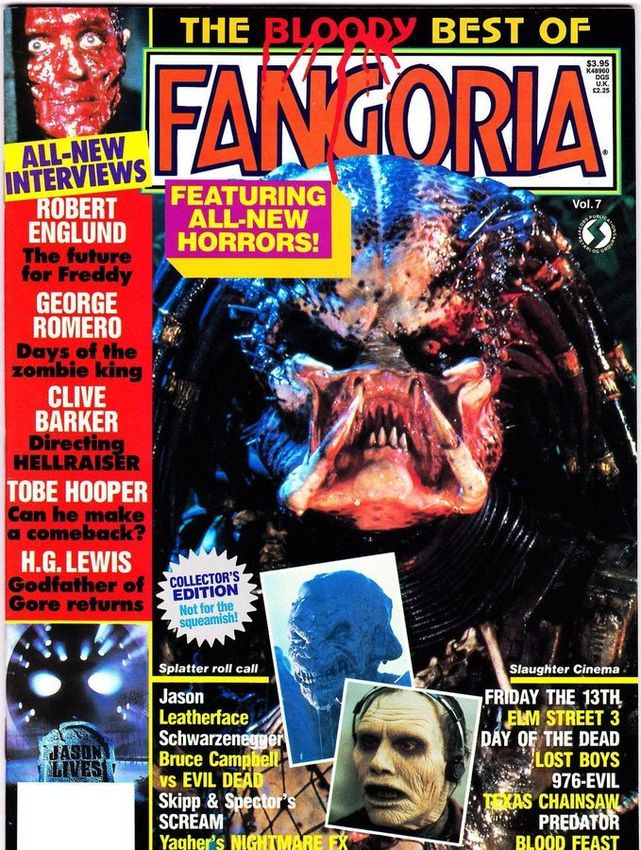 FANGORIA BLOODY BEST magazine side cover Issue 7  1988