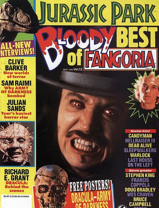 FANGORIA BLOODY BEST magazine side cover Issue 12  1993