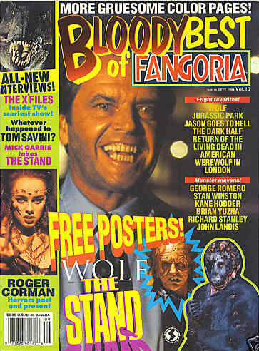 FANGORIA BLOODY BEST magazine side cover Issue 13 September 1994