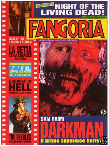 FANGORIA (It) magazine side cover Issue 3  1991